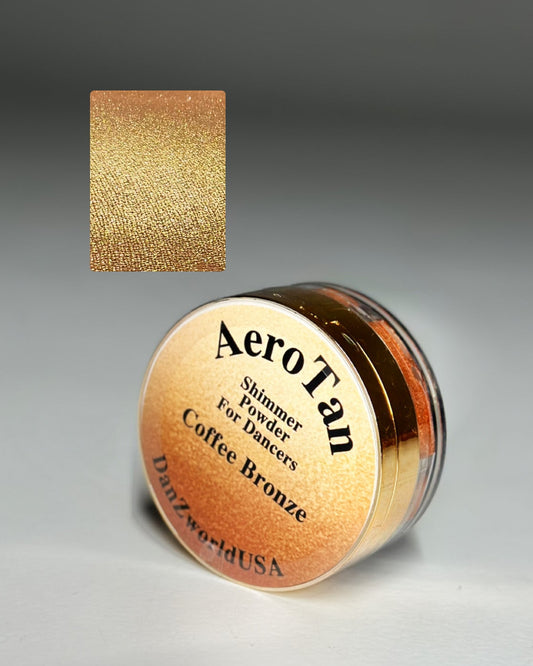 Coffee bronze shimmer powder
