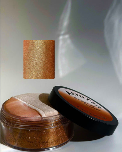 Classical chocolate gold AeroTan - shimmer powder