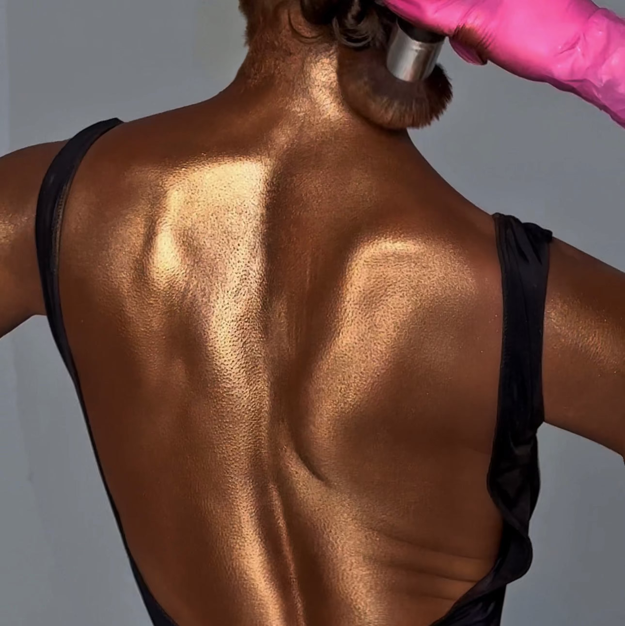 Chocolate - gold shimmer powder