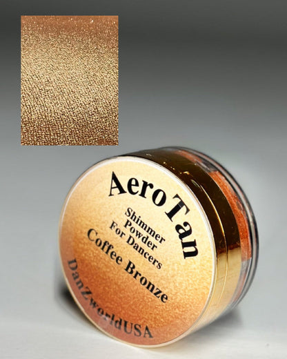 Coffee - gold shimmer powder