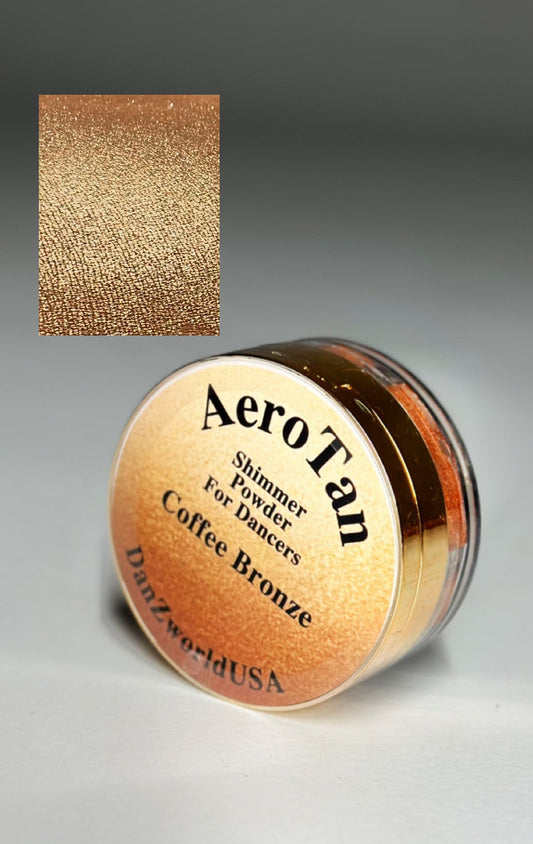 Coffee - gold shimmer powder